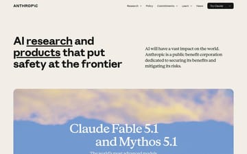 Anthropic website copy preview