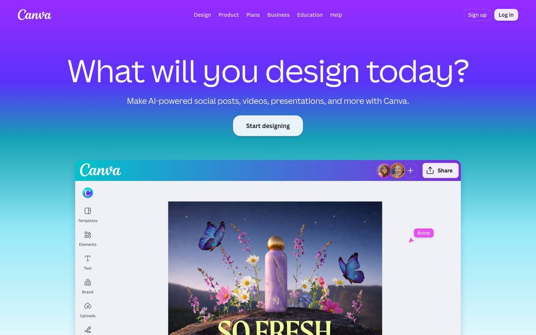 Copie du site Canva