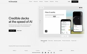 Chronicle website copy preview