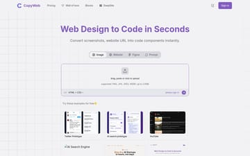 CopyWeb website copy preview