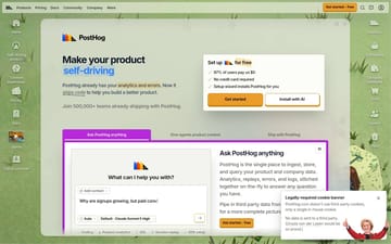 PostHog website copy preview