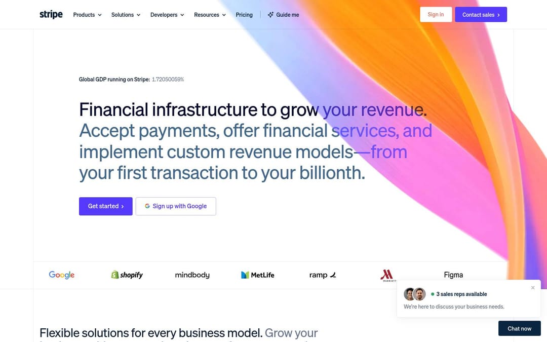 Stripe 网站副本